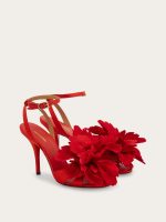 Ferragamo Flower embellished high heel sandal - Image 4